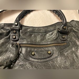 Authentic Balenciaga Motorcycle bag black